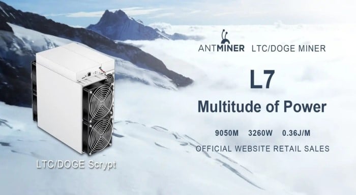 Bitmain antminer l7 dogecoin miner